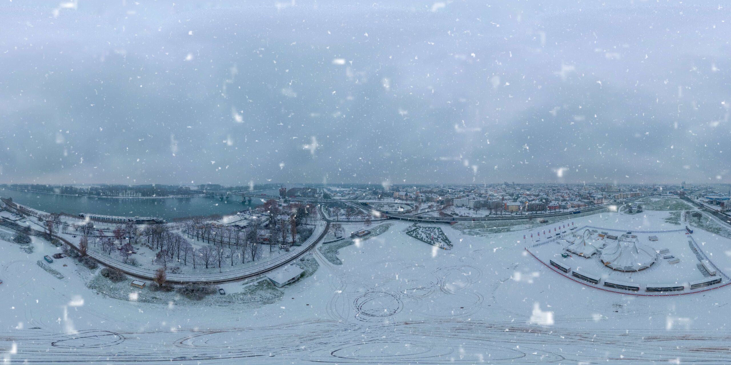 Worms im Schnee
